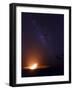 USA, Hawaii, the Big Island, Hawaii Volcanoes National Park, Halema'uma'u Crater and Milky Way-Michele Falzone-Framed Photographic Print