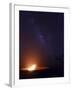 USA, Hawaii, the Big Island, Hawaii Volcanoes National Park, Halema'uma'u Crater and Milky Way-Michele Falzone-Framed Photographic Print