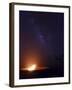 USA, Hawaii, the Big Island, Hawaii Volcanoes National Park, Halema'uma'u Crater and Milky Way-Michele Falzone-Framed Photographic Print