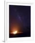 USA, Hawaii, the Big Island, Hawaii Volcanoes National Park, Halema'uma'u Crater and Milky Way-Michele Falzone-Framed Photographic Print