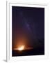 USA, Hawaii, the Big Island, Hawaii Volcanoes National Park, Halema'uma'u Crater and Milky Way-Michele Falzone-Framed Photographic Print