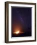 USA, Hawaii, the Big Island, Hawaii Volcanoes National Park, Halema'uma'u Crater and Milky Way-Michele Falzone-Framed Photographic Print