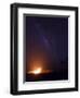 USA, Hawaii, the Big Island, Hawaii Volcanoes National Park, Halema'uma'u Crater and Milky Way-Michele Falzone-Framed Photographic Print