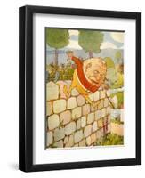 USA Humpty Dumpty Book Plate-null-Framed Premium Giclee Print