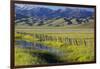 USA, Idaho, Fairfield, Camas Prairie, Creek and fence in the Camas Prairie-Terry Eggers-Framed Photographic Print