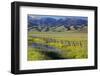 USA, Idaho, Fairfield, Camas Prairie, Creek and fence in the Camas Prairie-Terry Eggers-Framed Photographic Print