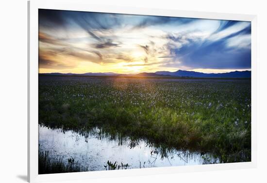 USA, Idaho, Fairfield, Camas Prairie, Sunset in the Camas Prairie-Terry Eggers-Framed Photographic Print