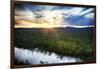 USA, Idaho, Fairfield, Camas Prairie, Sunset in the Camas Prairie-Terry Eggers-Framed Photographic Print