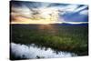 USA, Idaho, Fairfield, Camas Prairie, Sunset in the Camas Prairie-Terry Eggers-Stretched Canvas