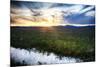 USA, Idaho, Fairfield, Camas Prairie, Sunset in the Camas Prairie-Terry Eggers-Mounted Photographic Print