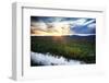 USA, Idaho, Fairfield, Camas Prairie, Sunset in the Camas Prairie-Terry Eggers-Framed Photographic Print