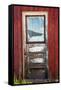 USA, Idaho, Fairfield, Front Door on Old Country Store-Terry Eggers-Framed Stretched Canvas