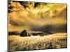 USA, Idaho, Liberty, Infrared of old cabin near Liberty-Terry Eggers-Mounted Photographic Print