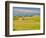 USA, Idaho, Palouse. Red barn with dark clouds and warm light-Terry Eggers-Framed Photographic Print