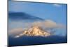 USA, Idaho, Sawtooth Range. Sunlit mountain and clouds.-Jaynes Gallery-Mounted Photographic Print