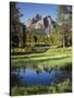 USA, Idaho, Sawtooth Wilderness, a Peak Reflecting in a Meadow Pond-Christopher Talbot Frank-Stretched Canvas