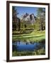 USA, Idaho, Sawtooth Wilderness, a Peak Reflecting in a Meadow Pond-Christopher Talbot Frank-Framed Photographic Print