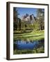 USA, Idaho, Sawtooth Wilderness, a Peak Reflecting in a Meadow Pond-Christopher Talbot Frank-Framed Photographic Print