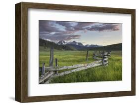 USA, Idaho. Wetlands in Stanley Basin, Sawtooth Mountains.-Alan Majchrowicz-Framed Photographic Print