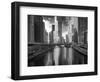 USA, ILlinois, Chicago. Bridge with Trump Tower and Chicago Tribune-Petr Bednarik-Framed Photographic Print