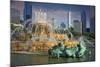 USA, ILlinois, Chicago, Buckingham Fountain in Downtown Chicago-Petr Bednarik-Mounted Photographic Print