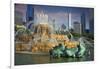 USA, ILlinois, Chicago, Buckingham Fountain in Downtown Chicago-Petr Bednarik-Framed Photographic Print