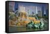 USA, ILlinois, Chicago, Buckingham Fountain in Downtown Chicago-Petr Bednarik-Framed Stretched Canvas