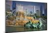 USA, ILlinois, Chicago, Buckingham Fountain in Downtown Chicago-Petr Bednarik-Mounted Photographic Print