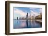 Usa, Illinois, Chicago, City Skyline and Lake Michigan-Gavin Hellier-Framed Photographic Print