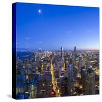 Usa, Illinois, Chicago, Downtown City Skyline-Gavin Hellier-Stretched Canvas