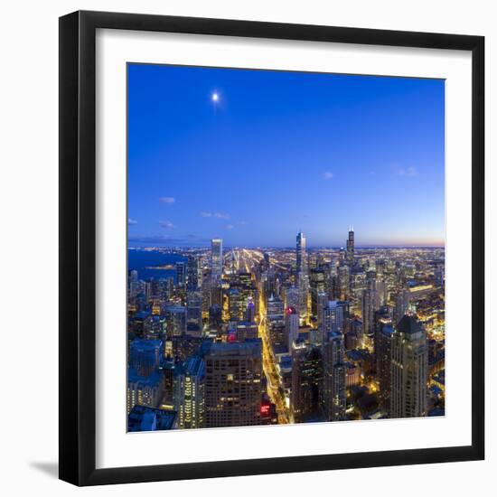 Usa, Illinois, Chicago, Downtown City Skyline-Gavin Hellier-Framed Photographic Print