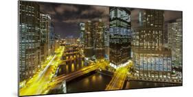 Usa, Illinois, Chicago, Downtown West Wacker Drive and Chicago River-Gavin Hellier-Mounted Photographic Print