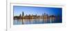 USA, Illinois, Chicago, Dusk View of the Skyline from Lake Michigan-Nick Ledger-Framed Photographic Print