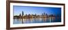 USA, Illinois, Chicago, Dusk View of the Skyline from Lake Michigan-Nick Ledger-Framed Photographic Print