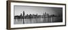 USA, Illinois, Chicago, Dusk View of the Skyline from Lake Michigan-Nick Ledger-Framed Photographic Print