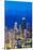 USA, Illinois, Chicago. Elevated Dusk View over the City from the Willis Tower.-Nick Ledger-Mounted Photographic Print