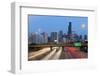 USA, Illinois, Chicago, Interstate Leading Downtown-Gavin Hellier-Framed Photographic Print