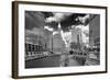 USA, ILlinois, Chicago. Michigan Street Bridge over the River-Petr Bednarik-Framed Photographic Print