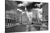 USA, ILlinois, Chicago. Michigan Street Bridge over the River-Petr Bednarik-Stretched Canvas