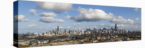 USA, Illinois, Chicago, Panoramic City Skyline-Gavin Hellier-Stretched Canvas