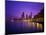 Usa, Illinois, Chicago Skyline and Lake Michigan, Night-Robert Glusic-Mounted Photographic Print