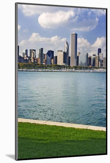 USA, Illinois, Chicago. Skyline and Lake Michigan.-Jaynes Gallery-Mounted Photographic Print