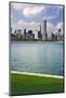 USA, Illinois, Chicago. Skyline and Lake Michigan.-Jaynes Gallery-Mounted Photographic Print