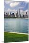 USA, Illinois, Chicago. Skyline and Lake Michigan.-Jaynes Gallery-Mounted Premium Photographic Print