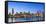 Usa, Illinois, Chicago. the City Skyline and a Frozen Lake Michigan.-Nick Ledger-Framed Stretched Canvas