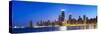 Usa, Illinois, Chicago. the City Skyline from North Avenue Beach.-Nick Ledger-Stretched Canvas