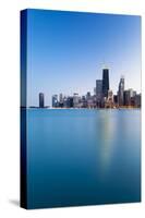 Usa, Illinois, Chicago. the City Skyline from North Avenue Beach.-Nick Ledger-Stretched Canvas