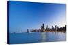 Usa, Illinois, Chicago. the City Skyline from North Avenue Beach.-Nick Ledger-Stretched Canvas