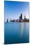 Usa, Illinois, Chicago. the City Skyline from North Avenue Beach.-Nick Ledger-Mounted Photographic Print