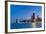 Usa, Illinois, Chicago. the City Skyline from North Avenue Beach.-Nick Ledger-Framed Photographic Print